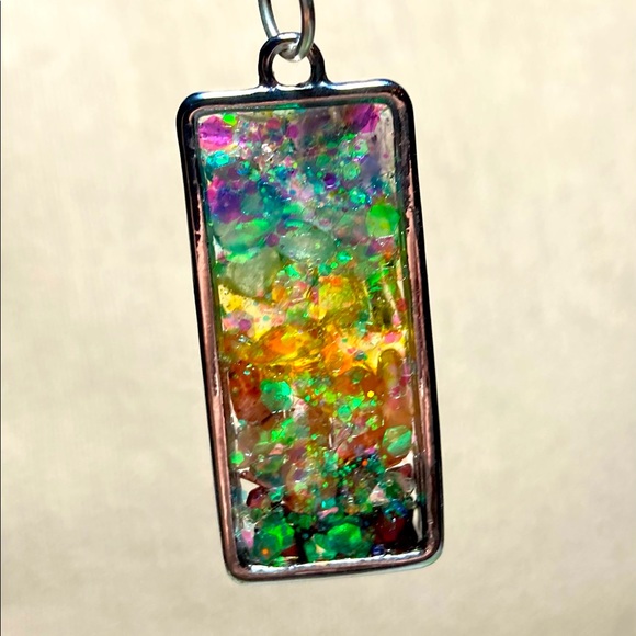 New Chakra Inspired Pendent, 1-of-a-kind 2-sided creation, a work of art. - Picture 2 of 7
